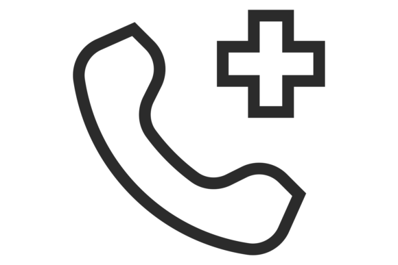 Health Emergency Call Icon Graphics