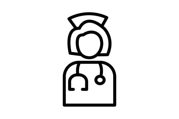 Illustration Graphic of Nurse Icon