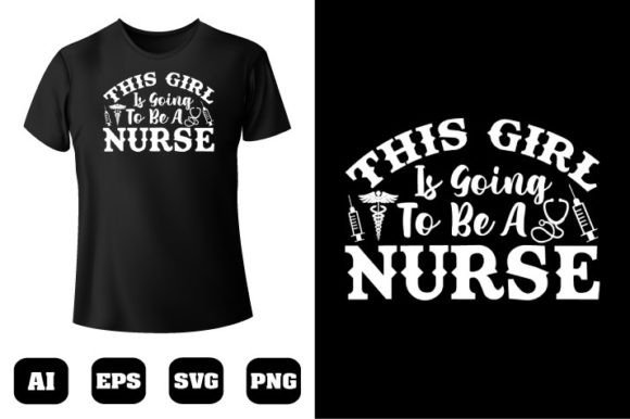 Nurse T-shirt Design 27: Graphics & T-Shirt Designs
