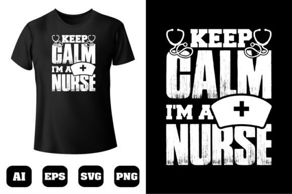 Nurse T-shirt Design 36: Graphics & T-Shirt Designs