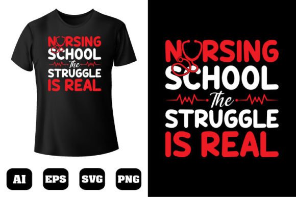 Nurse T-shirt Design 53: Graphics & T-Shirt Designs