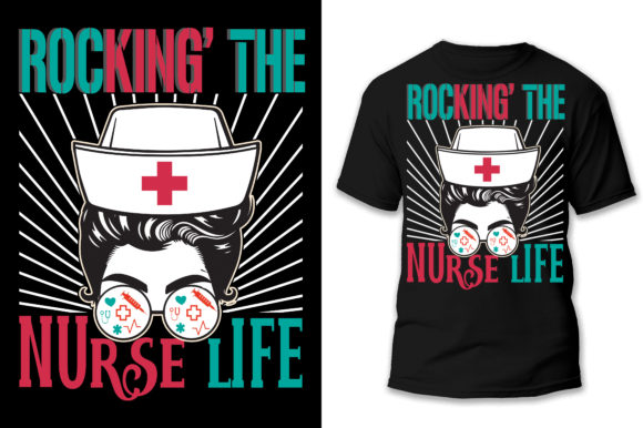 Nurse T-shirt Designs: Graphics and Print Templates