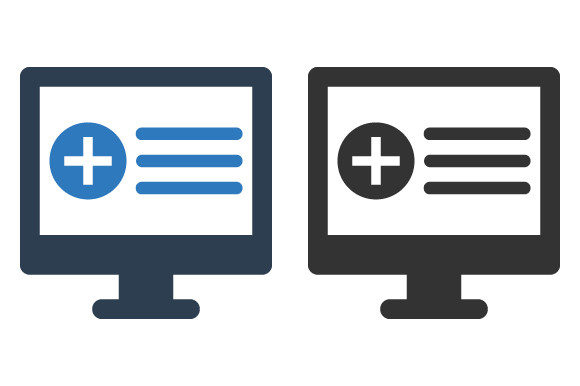 Online Medical Icon - Graphics and Icons